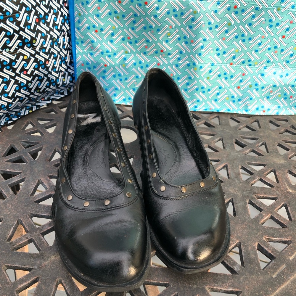 John Fluevog Free Amina shoes studded black leather (project shoe) - Picture 3 of 14